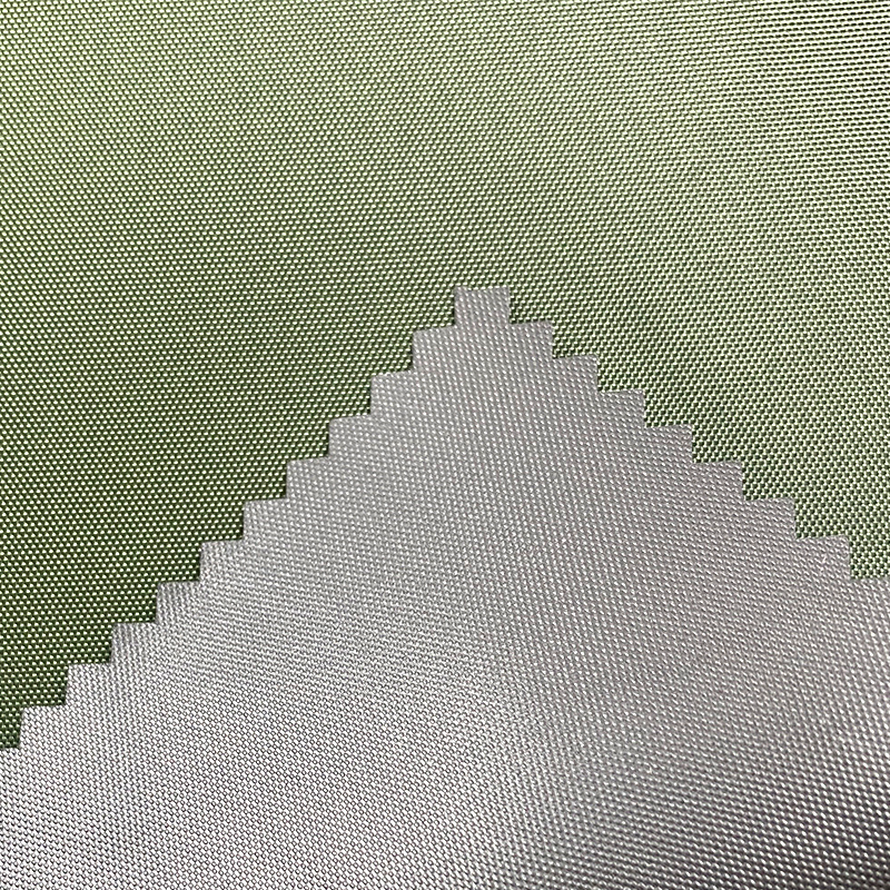 Svart beläggning Polyester tälttyg Fabric